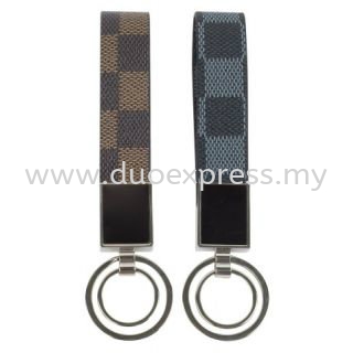 Checkered PU Key Holder