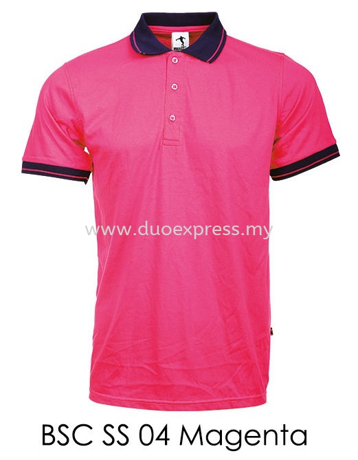 BSC SS 04 Magenta Baju POLO Kolar