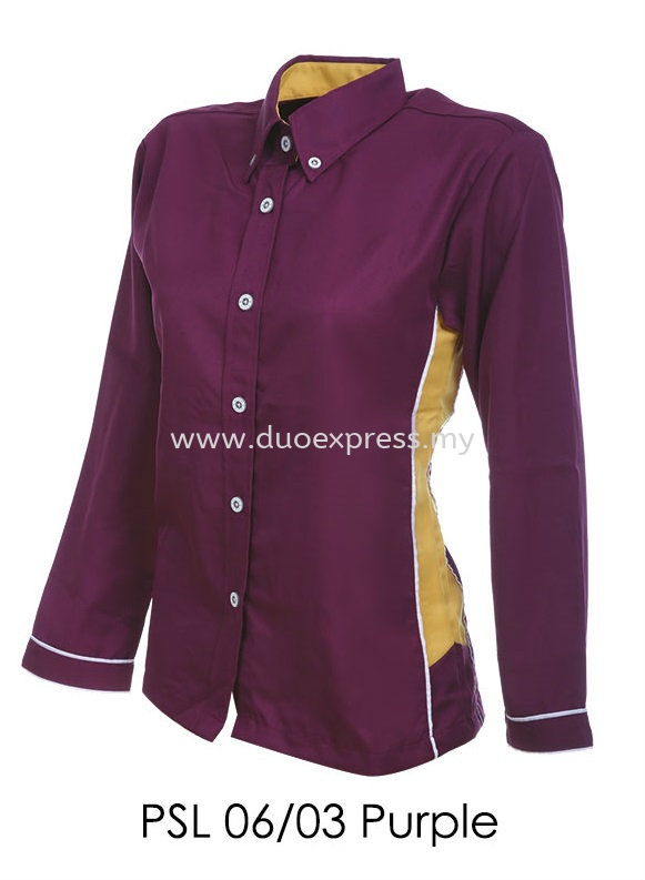 PSL 06 03 Purple Ladies Corporate Shirt