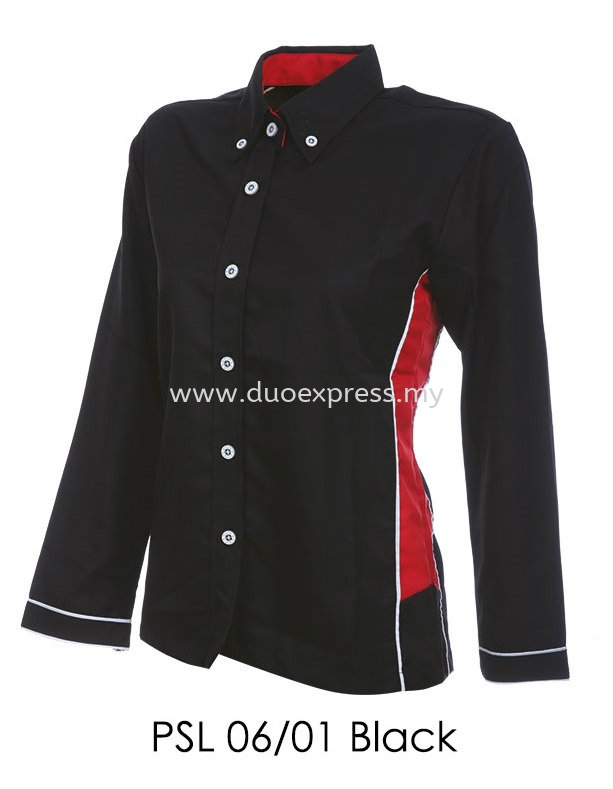PSL 06 01 Black Ladies Corporate Shirt