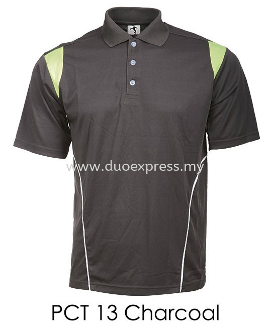 PCT 13 Charcoal Collar T Shirt