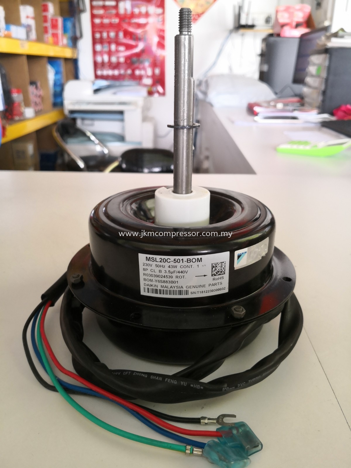 R03039024539-FAN MOTOR MSL20C-501 ; 230V 6P 43/54W