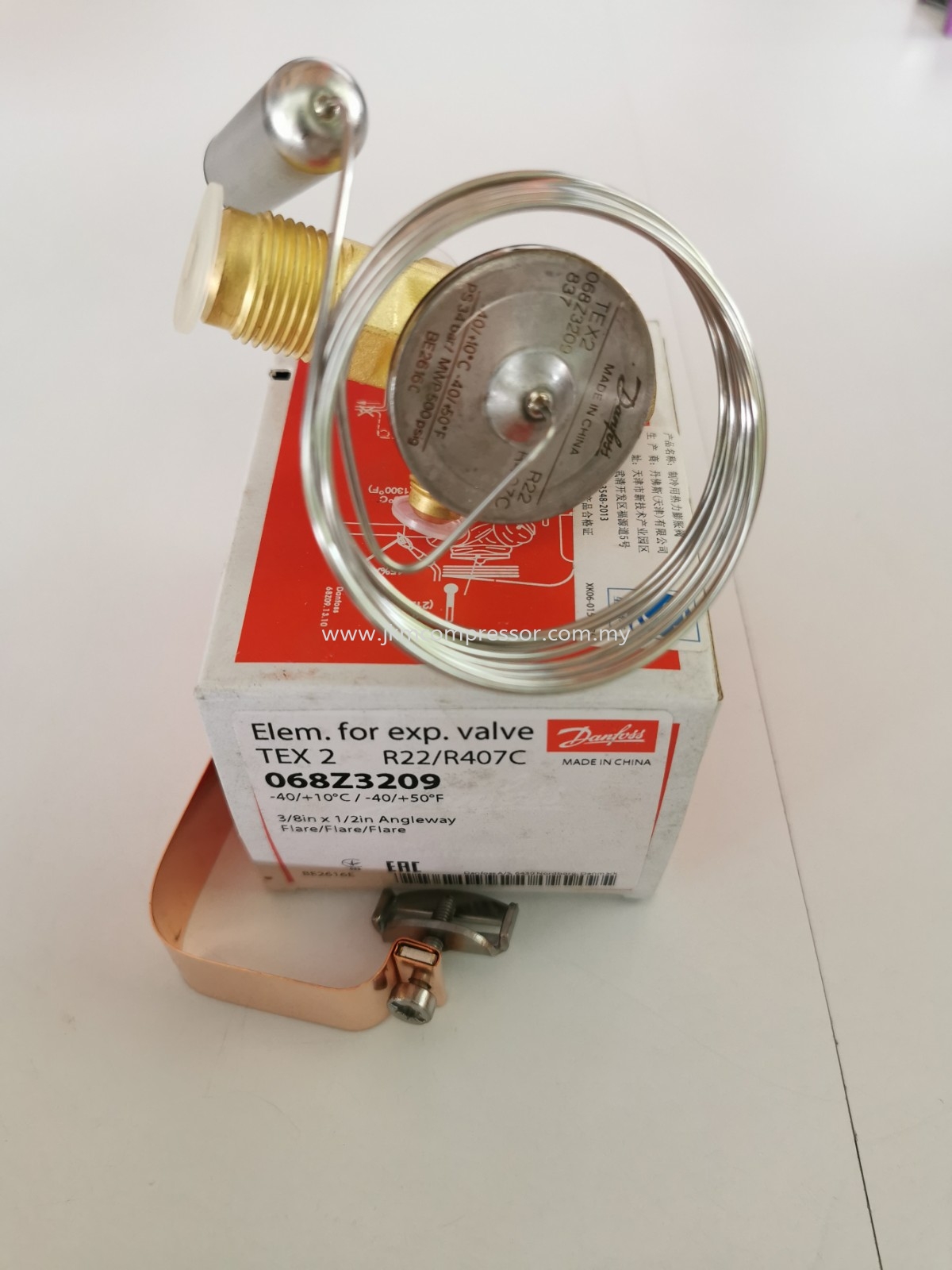 068Z3209 - DANFOSS TEX2 THERMOSTATIC EXPANSION VALVE (TXV)