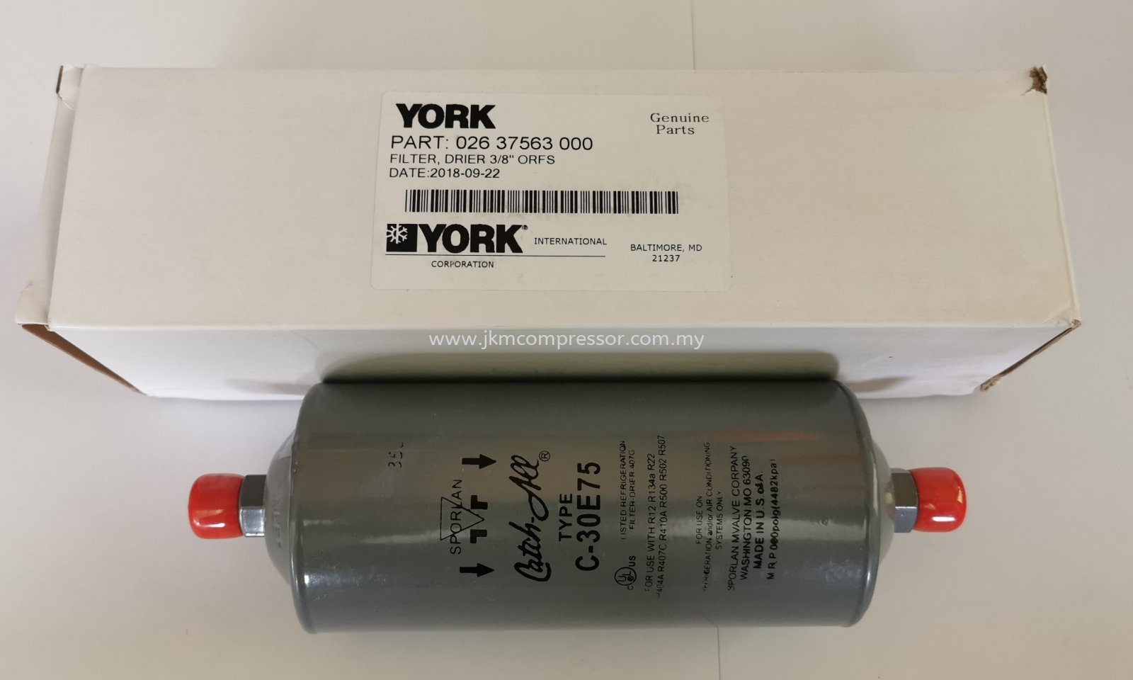 026-37563-000 YORK CHILLER FILTER DRIER