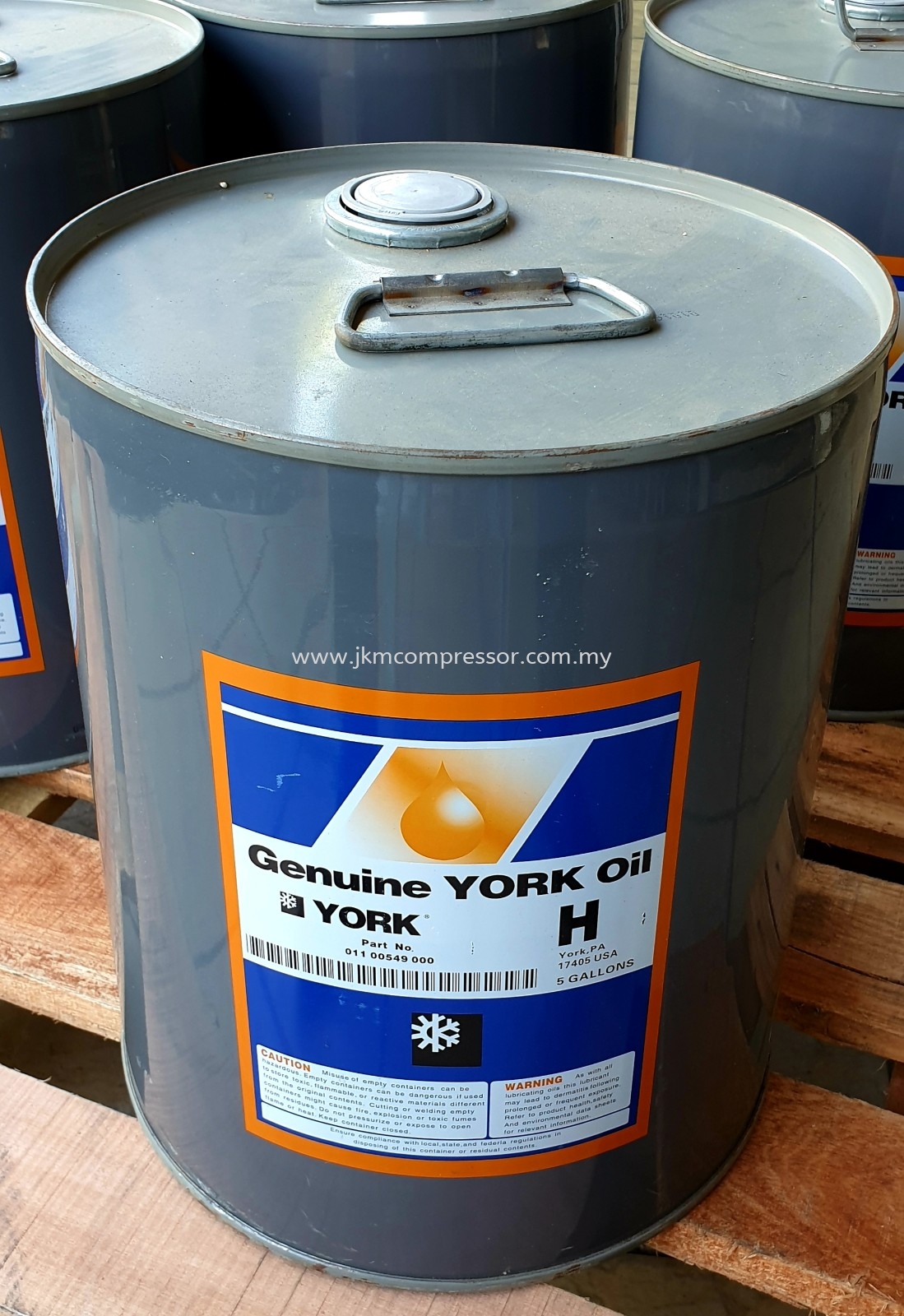 011-00549-000 - YORK COMPRESSOR OIL "H" ; 5 GALLON (18.9 LITERS)