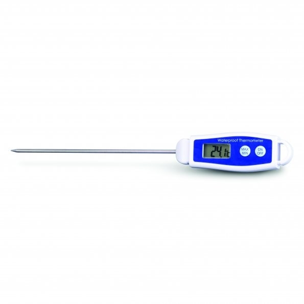 WATERPROOF THERMOMETER WITH MAX/MIN & °C/°F FUNCTIONS