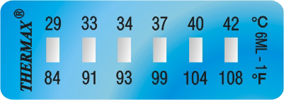 THERMAX 6 LEVEL TEMPERATURE STRIPS