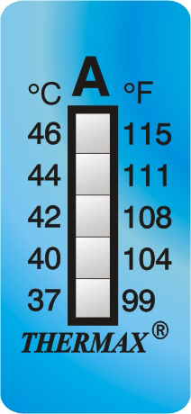 THERMAX 5 LEVEL TEMPERATURE STRIPS