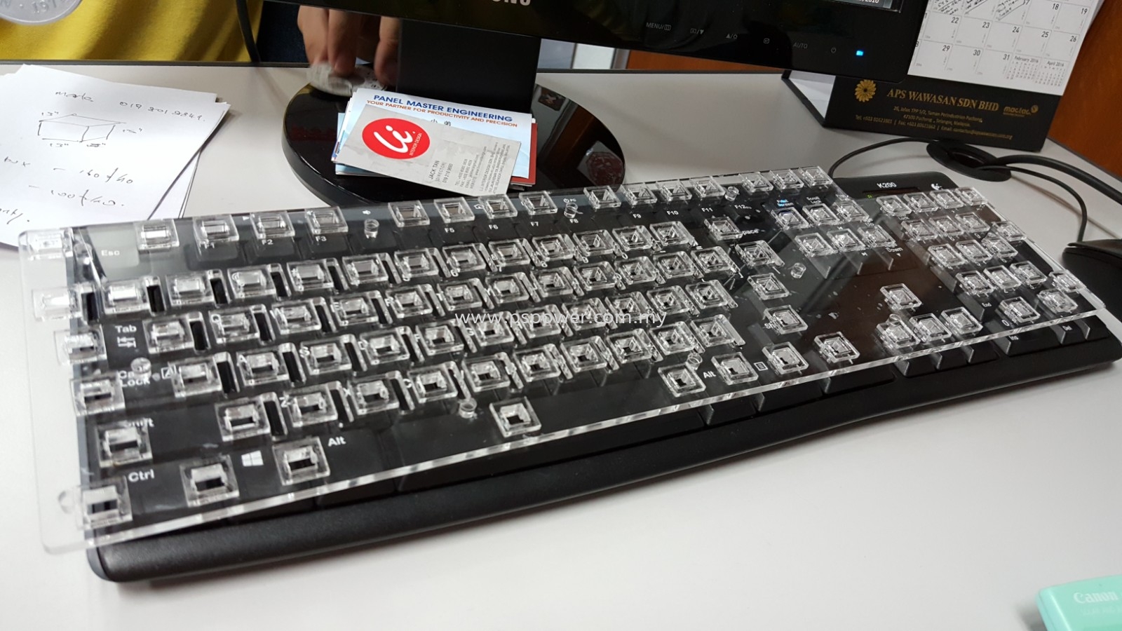 Acrylic Keyboard Display