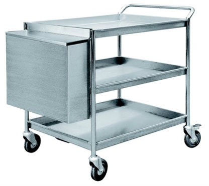 EH Stainless Steel 3 Tiers Trolley c/w Hanging Bin 1108