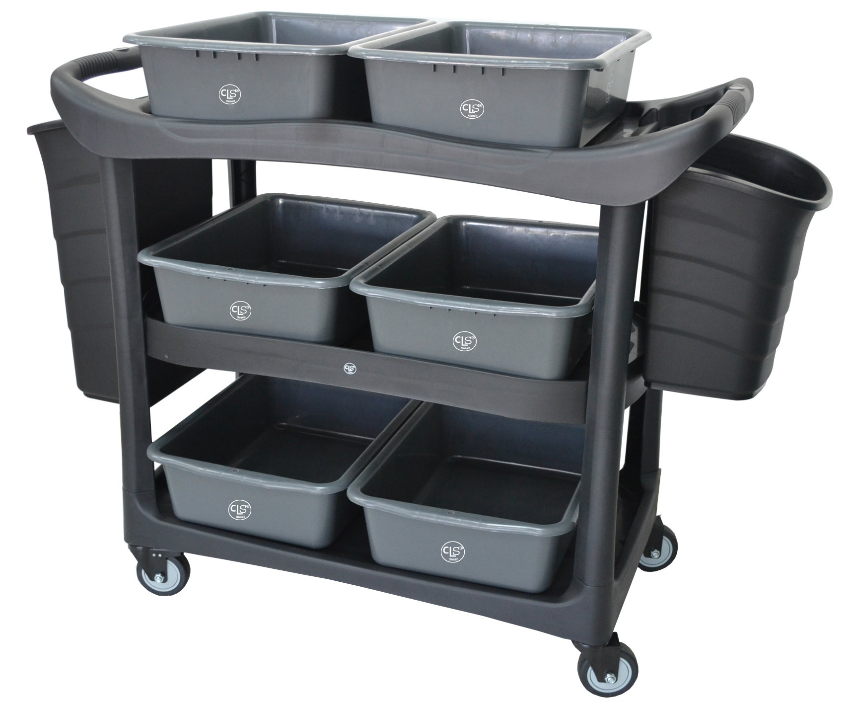 EH 3 Tiers Utilities Cart c/w Buckets 3UC-606