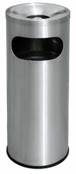 EH Stainless Steel Litter Bin c/w Ashtray Top