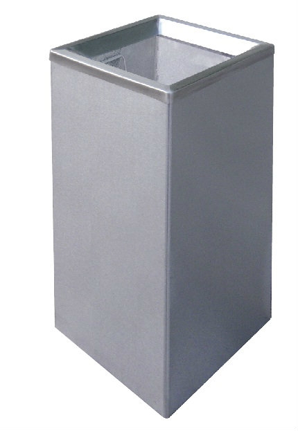 EH Stainless Steel Square Waste Bin c/w Open Top