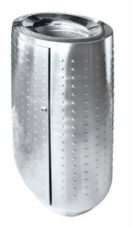 EH Stainless Steel Oval Waste Bin c/w Open Top