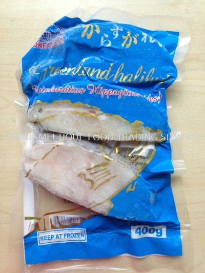 Frozen Halibut steak 300gm retail packing 