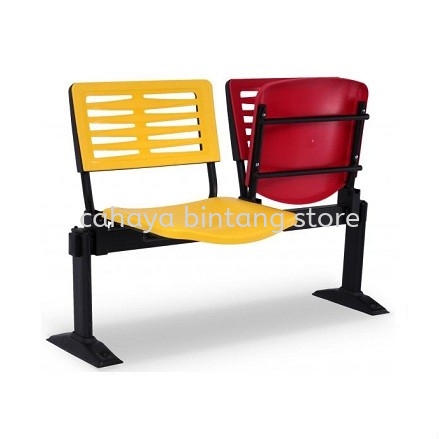 AEXIS-3 POLYPROPYLENE 2 SEATER LINK STUDENT CHAIR - TOP 10 BEST PROMOTION STUDENT CHAIR | STUDENT CHAIR THE MINES | STUDENT CHAIR SALAK SOUTH | STUDENT CHAIR NILAI