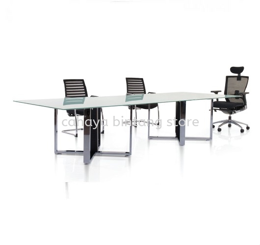 CASSIA X GLASS CONFERENCE TABLE