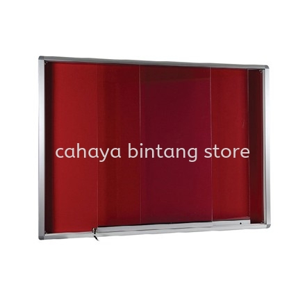 SLIDING GLASS OFFICE NOTICE BOARD ALUMINIUM FRAME - notice board cheras | notice board ampang | notice board sungai besi