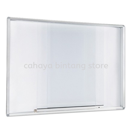 ALUMINIUM SLIDING GLASS CABINET WHITEBOARD-whiteboard pandan perdana | whiteboard taman muda | whiteboard taman connaught