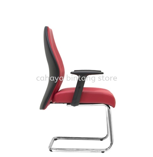 LUTON VISITOR DIRECTOR CHAIR | LEATHER OFFICE CHAIR KEPONG KL