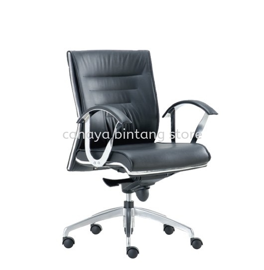 BAROS LOW BACK DIRECTOR CHAIR | LEATHER OFFICE CHAIR SUNGAI BESI KL