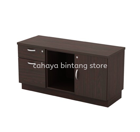 SIDE CABINET C/W FIXED PEDESTAL 1D1F OPEN SHELF SWINGING DOOR (R) Q-YRP 6122 SEGAMBUT KL 