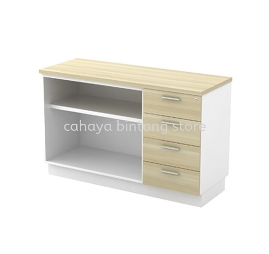 SIDE CABINET C/W OPEN SHELF FIXED PEDESTAL 4D B-YOP 7124 PJ SELANGOR 