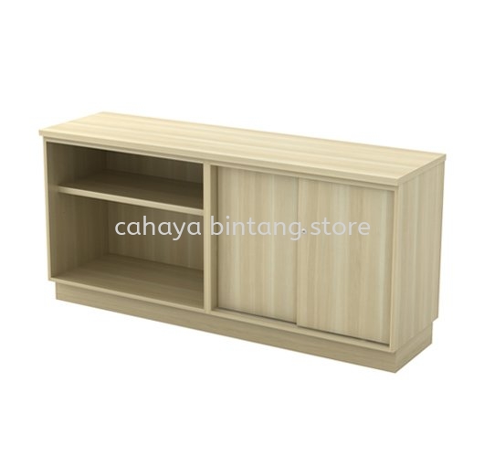 SIDE CABINET C/W OPEN SHELF SLIDING DOOR LOW CABINET Q-YOS 7160 BUKIT TINGGI SELANGOR 