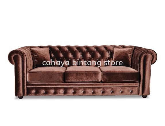 ELEGANT FABRIC TIGA TEMPAT DUDUK SOFA PEJABAT -  office sofa Kota Damansara | office sofa Kwasa Damansara | office sofa Ulu Kelang