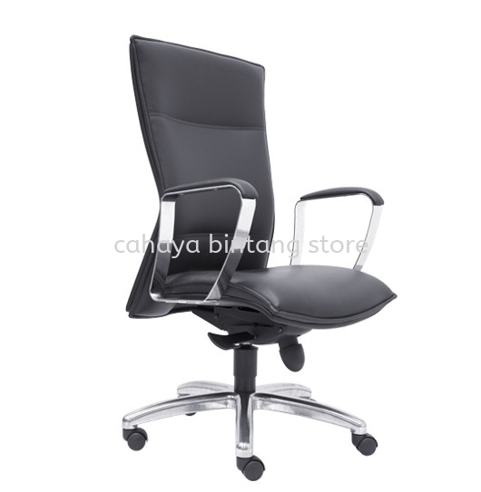 HALLFAX MEDIUM BACK DIRECTOR CHAIR | LEATHER OFFICE CHAIR MENTAKAB PAHANG