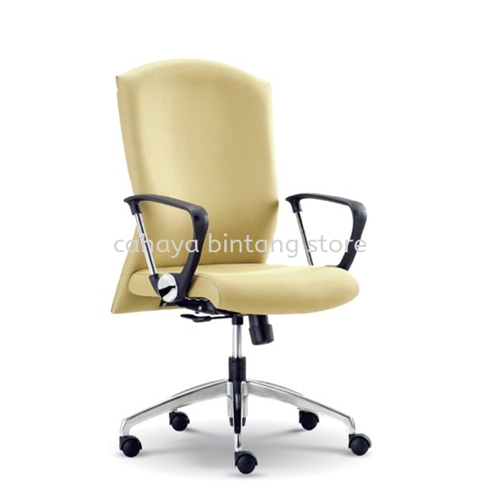 BROCUS MEDIUM BACK EXECUTIVE CHAIR | LEATHER OFFICE CHAIR BOTANIC SELANGOR