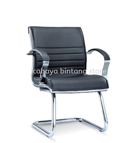 DRECTOR VISITOR EXECUTIVE CHAIR | LEATHER OFFICE CHAIR PANDAN INDAH SELANGOR