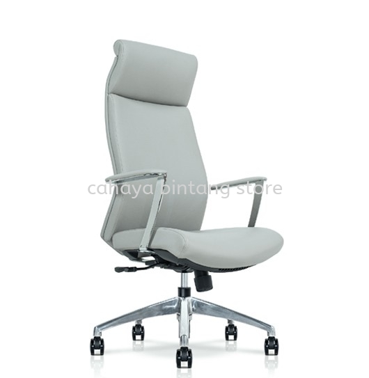 DARQUE HIGH BACK EXECUTIVE CHAIR | LEATHER OFFICE CHAIR BUKIT JELUTONG SELANGOR