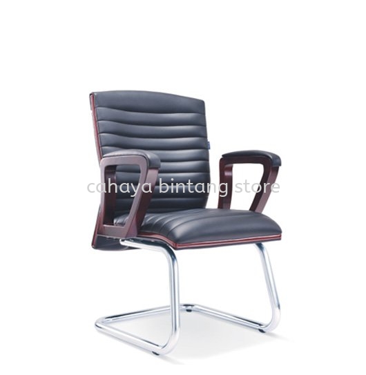 STONOR VISITOR DIRECTOR CHAIR | LEATHER OFFICE CHAIR PANDAN INDAH SELANGOR