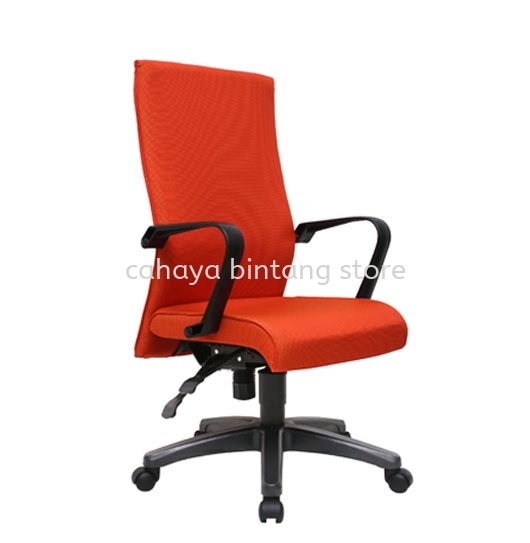 JENSI MEDIUM BACK STANDARD CHAIR | FABRIC OFFICE CHAIR SRI HARTAMAS KL