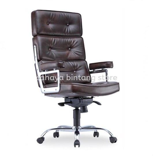 MODY HIGH BACK DIRECTOR CHAIR | LEATHER OFFICE CHAIR SETIA ALAM SELANGOR 