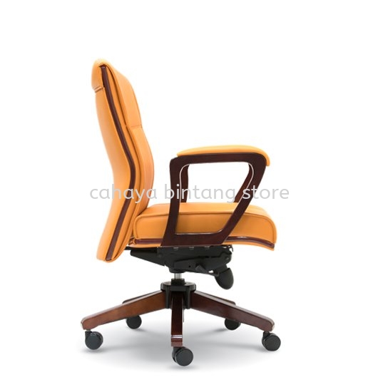 FLORA LOW BACK DIRECTOR CHAIR | LEATHER OFFICE CHAIR BUKIT TINGGI SELANGOR