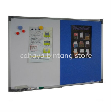 OFFICE COMBINATION BOARD ALUMINIUM FRAME - notice board rawang | notice board bandar botanic | notice board bandar bukit raja