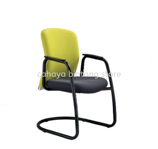 BRYON VISITOR EXECUTIVE CHAIR | LEATHER OFFICE CHAIR UPTOWN PJ SELANGOR