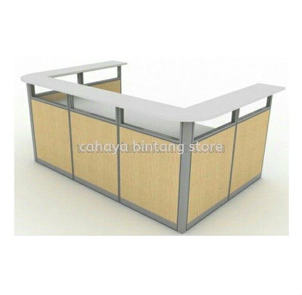 SUPERIOR RECEPTION COUNTER OFFICE TABLE - reception counter office table bandar bukit tinggi | reception counter office table i city | reception counter office table kl trilion