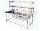 Dooble Bowl Sink w Shelf Stainless Steel Equipment