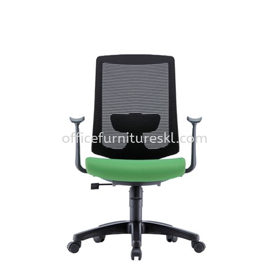 SERESTA 1 KERUSI PEJABAT SEDERHANA JARING EKSEKUSF DENGAN KAKI PLASTIK (NYLON)-kerusi pejabat jaring eksekusif taipan business centre | kerusi pejabat jaring eksekusif publika | kerusi pejaat jaring eksekusif top 10 best model office chair