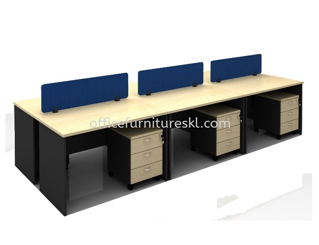 CLUSTER OF 6 OFFICE PARTITION WORKSTATION - Offer Partition Workstation | Partition Workstation Bukit Jelutong | Partition Workstation Shah Alam | Partition Workstation Southgate Coercial Centre