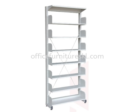 STEEL LIBRARY SHELVING SINGLE SIDED WITHOUT SIDE PANEL - malaysia | kl pj | selangor