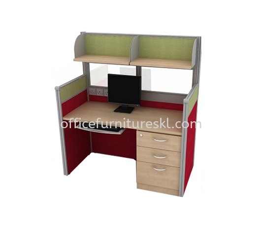 CLUSTER OF 1 OFFICE PARTITION WORKSTATION 7 - Top 10 Best Model Partition Workstation | Partition Workstation Kota Damansara | Partition Workstation Kwasa Damansara | Partition Workstation Ulu Kelang