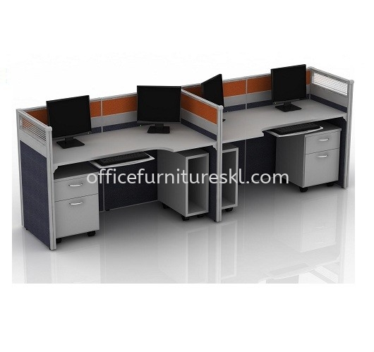 CLUSTER OF 2 OFFICE PARTITION WORKSTATION 2 - Top 10 Best Budget Partition Workstation | Partition Workstation Plaza Perabot 2020 Furniture Mall | Partition Workstation Sungai Besi Furniture World | Partition Workstation Jalan P.Ramlee