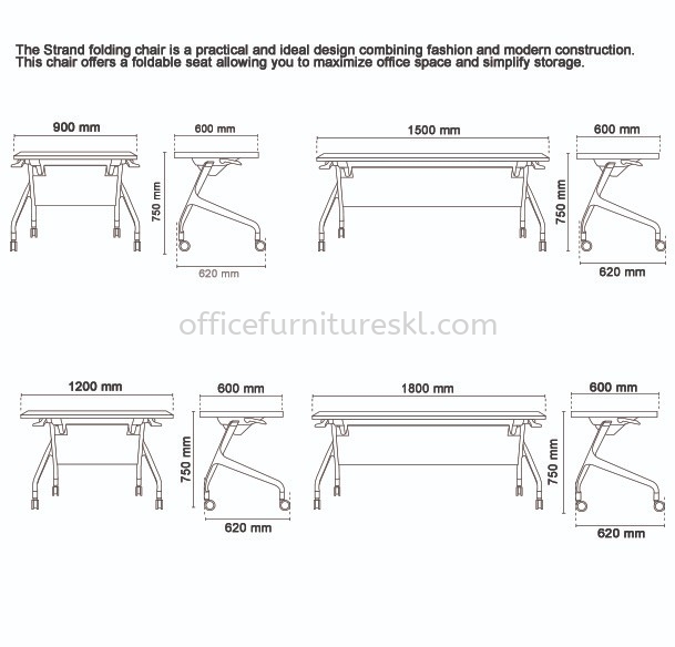 STRANDER FOLDING TABLE ( Specification 2 ) - Folding Table Batu Caves | Folding Table Kepong | Folding Table Serdang | Folding Table Balakong