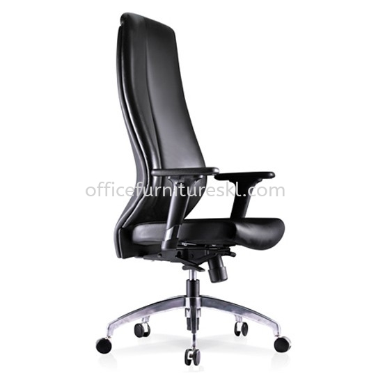 SENSE 2 EXECUTIVE EXTRA HIGH BACK LEATHER OFFICE CHAIR WITH ALUMINIUM - top 10 best selling office chair | executive office chair puncak alam | executive office chair ss2 pj | executive office chair danau kota