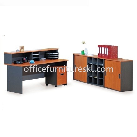 MUPHI RECEPTION COUNTER OFFICE TABLE - 12.12 crazy sale | reception counter office table atria shopping | reception counter office table damansara intan | reception counter office table menjalara