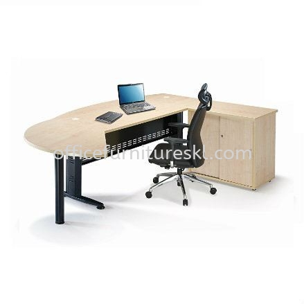 QAMAR MEJA PEJABAT EKSEKUTIF BERBENTUK D QMB 180A (Pandangan Dalaman) - Office Furniture Manufacturer Executive Office Table | Executive Office Table Bukit Jelutong | Executive Office Table Shah Alam | Executive Office Table Pandan Indah